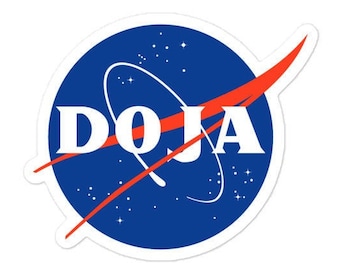 Doja Cat Nasa, Vinyl Sticker, Doja Cat Fan, Planet Album, Geschenk für Ihn, Laptop, Logo