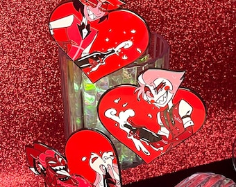 Bottle Poppin' Demons Hazbin Fanpins