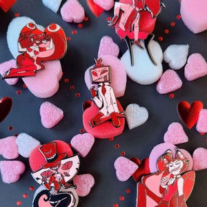 Valentine's Day Demons Pins