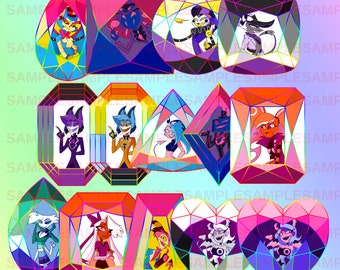 Pride Gem keychain {Retiring!}