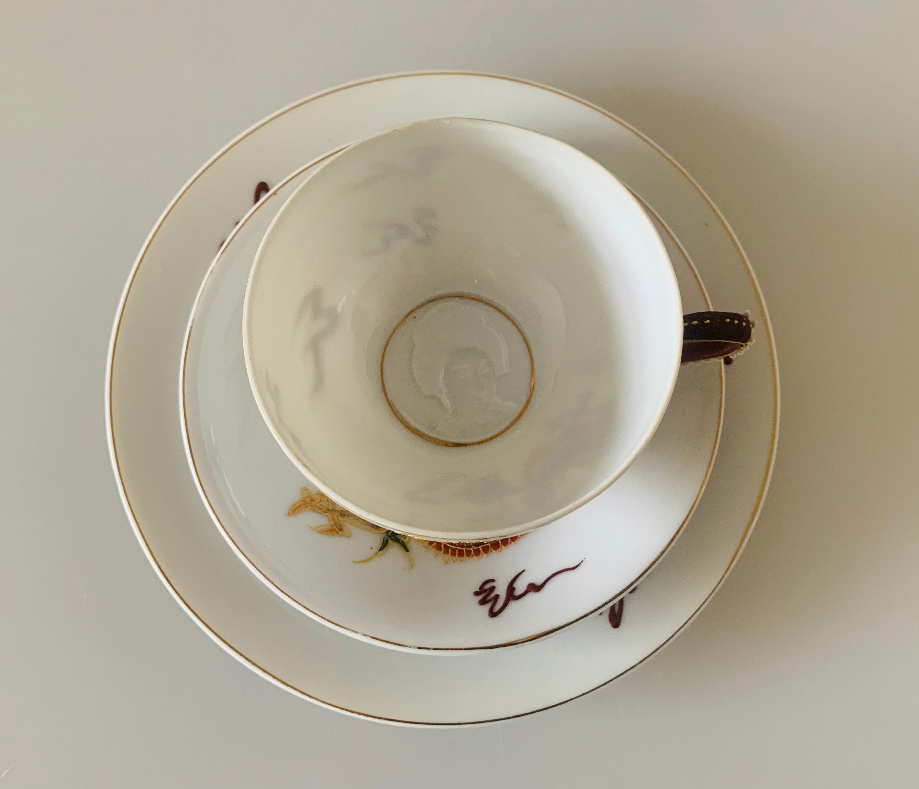 JAPANESE LITHOPHANE Tea Set 12 Pcs Dragon Ware GEISHA Teapot Etsy