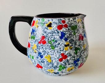 Vintage Hand Painted Multicolured Jug