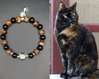 Tortoiseshell Cat Bracelet | Cat Bracelet | Cat Lover Gift | Cat memorial bracelet | Pet Bracelet | Cat Charm | Cat jewelry  | Cat Mom