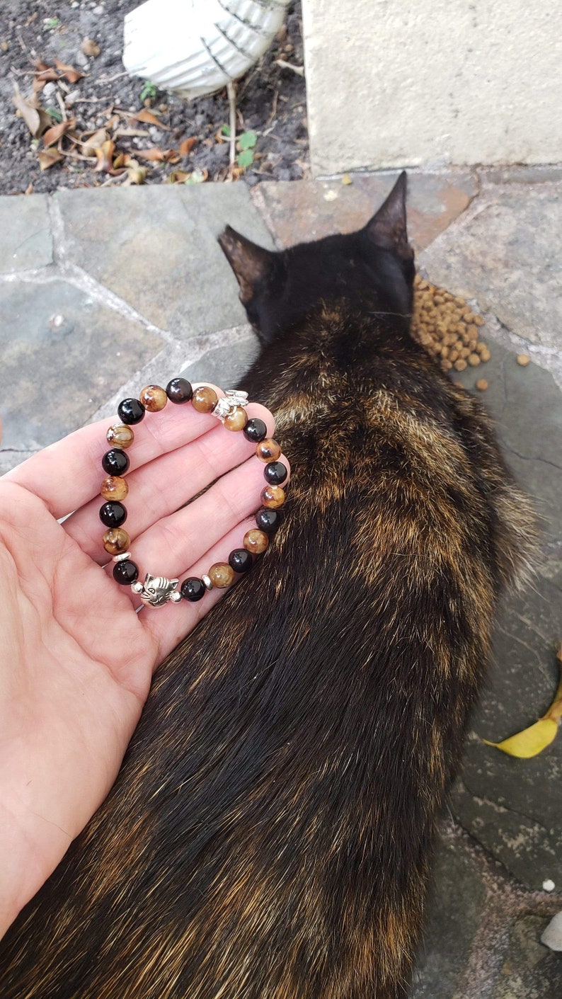 Tortoiseshell Cat Bracelet | Cat Bracelet | Cat Lover Gift | Cat memorial bracelet | Pet Bracelet | Cat Charm | Cat jewelry | Cat Mom image 9