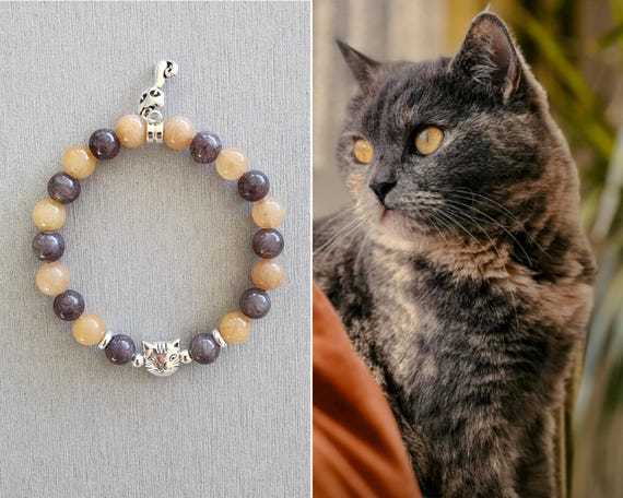 Dilute Tortoiseshell Cat Bracelet | Blue Tortoiseshell Cat Bracelet | Gray Tortoiseshell Cat Bracelet | Tortie Cat | Cat Mom |Cat Lover Gift