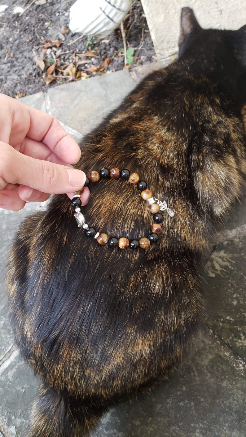 Tortoiseshell Cat Bracelet | Cat Bracelet | Cat Lover Gift | Cat memorial bracelet | Pet Bracelet | Cat Charm | Cat jewelry | Cat Mom image 7