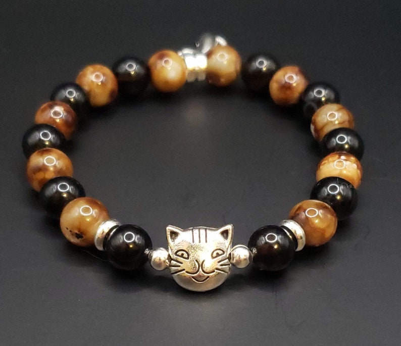 Tortoiseshell Cat Bracelet | Cat Bracelet | Cat Lover Gift | Cat memorial bracelet | Pet Bracelet | Cat Charm | Cat jewelry | Cat Mom image 4