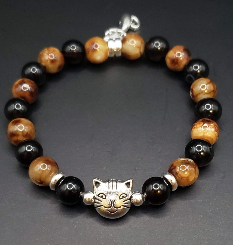 Tortoiseshell Cat Bracelet | Cat Bracelet | Cat Lover Gift | Cat memorial bracelet | Pet Bracelet | Cat Charm | Cat jewelry | Cat Mom image 3