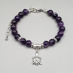Amethyst Bracelet  | Amethyst bracelets | Gemstone Bracelets | Crystal Bracelets | Charm Bracelets