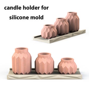 candle holder (stl file) for silicone mold