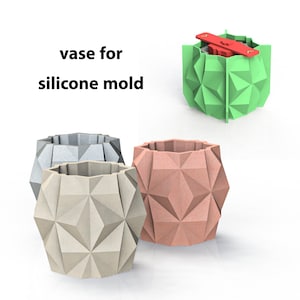 vase for 3dprinting and silicone molding