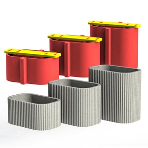 3 sizes of one model to make silicone molds