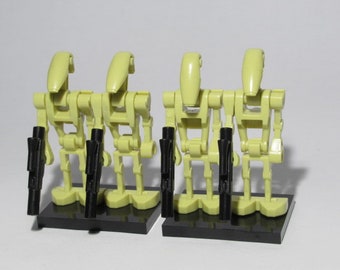 4 Stück Super Kampfdroide Droide Figur Star Wars Lego Custom  kompatibel Neu 50 