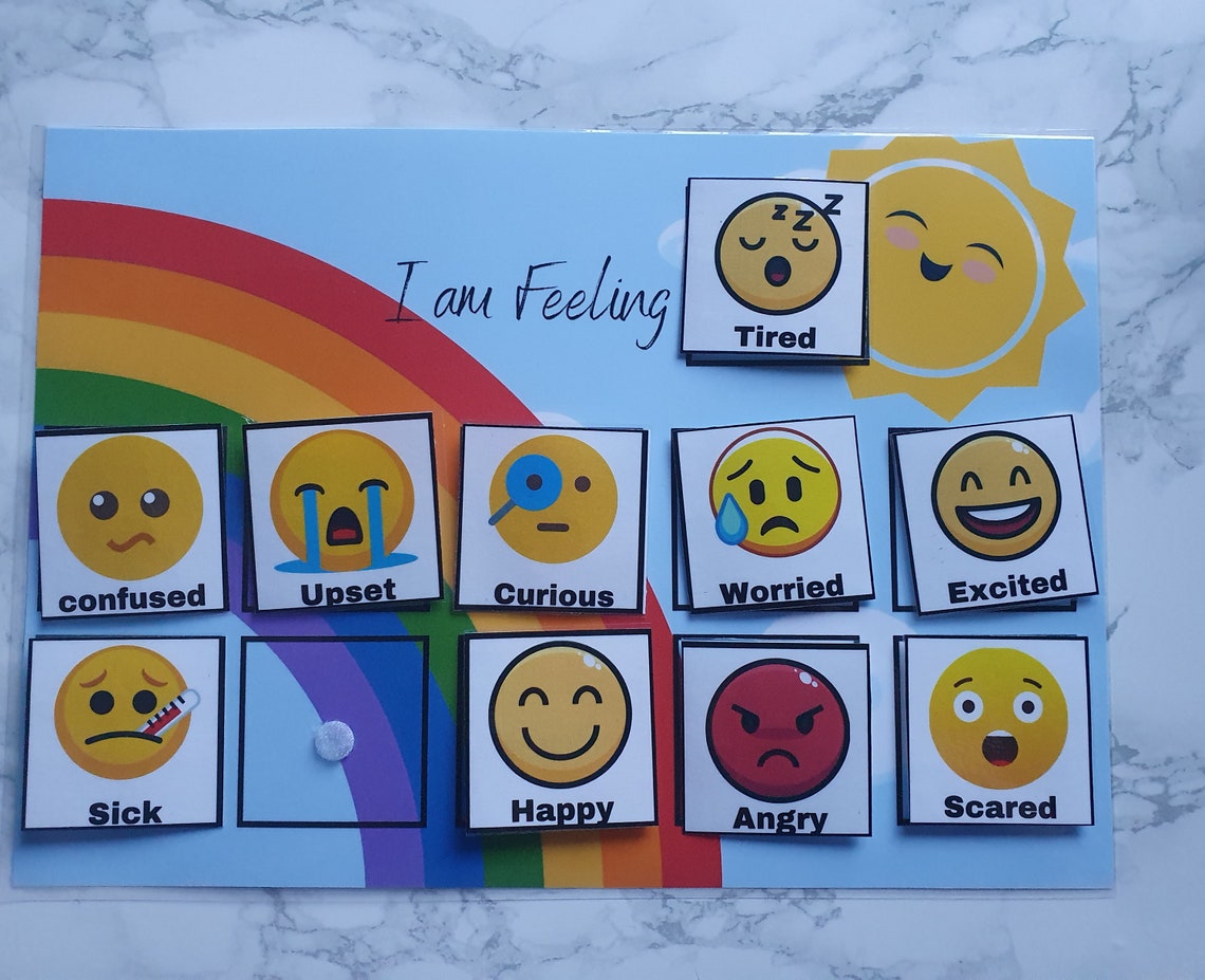 Feelings chart Among us emoji monsters custom made wipe | Etsy