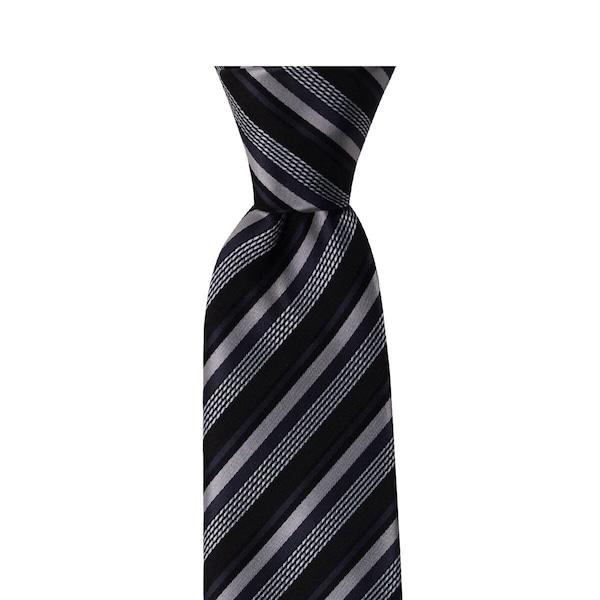 Schwarz gestreifte Krawatte, blaue italienische Krawatte, fliederfarbene Krawatte für Anzug, graue Krawatte, gestreifte Krawatte, Modekrawatte, Arbeitskleidung, Geschenk für Ihn,