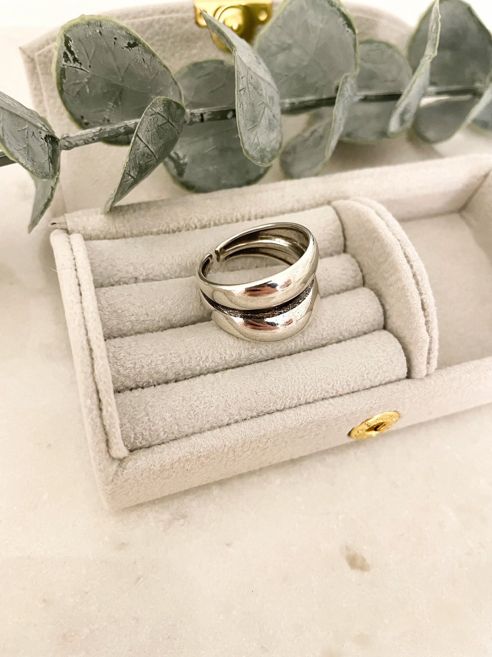 925 Sterling Silver Chunky Dome Ring: Adjustable Wide Statement Band - Etsy