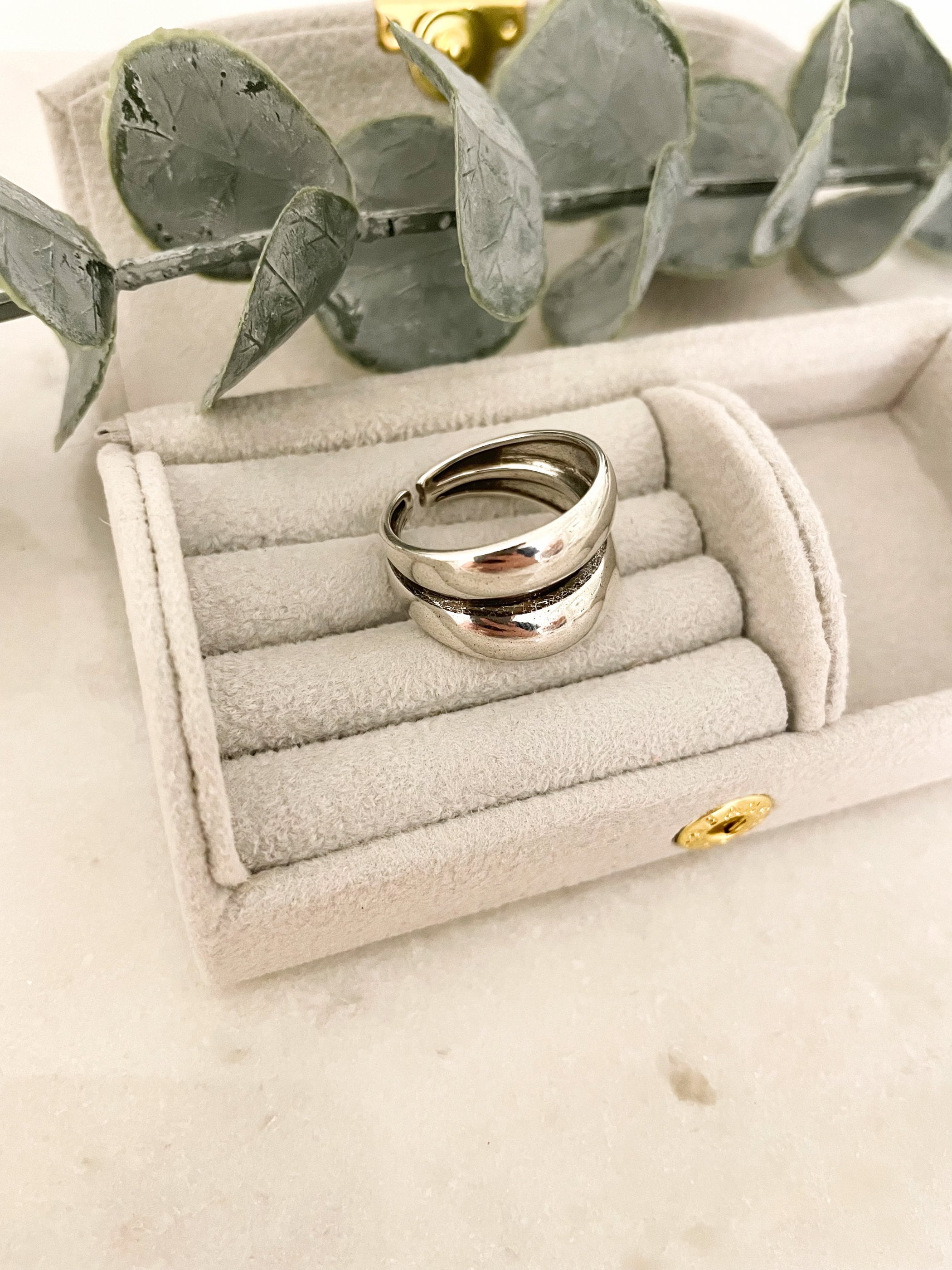 925 Sterling Silver Chunky Dome Ring: Adjustable Wide Statement Band - Etsy