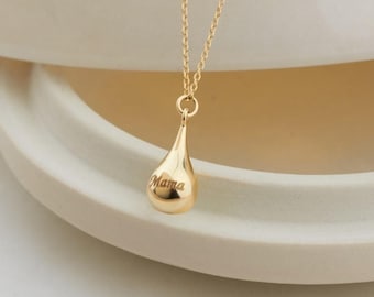 Sterling Silver Cremation Urn Necklace TearDrop Ash Holder Necklace Grief Necklace Pet Ash Necklace Personalized Cremation Jewelry Christmas