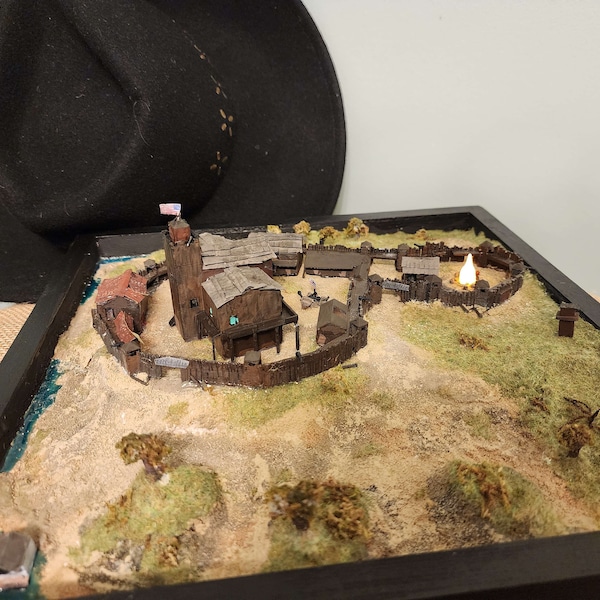 Hunt showdown inspired compound (Fort Bolden) diorama