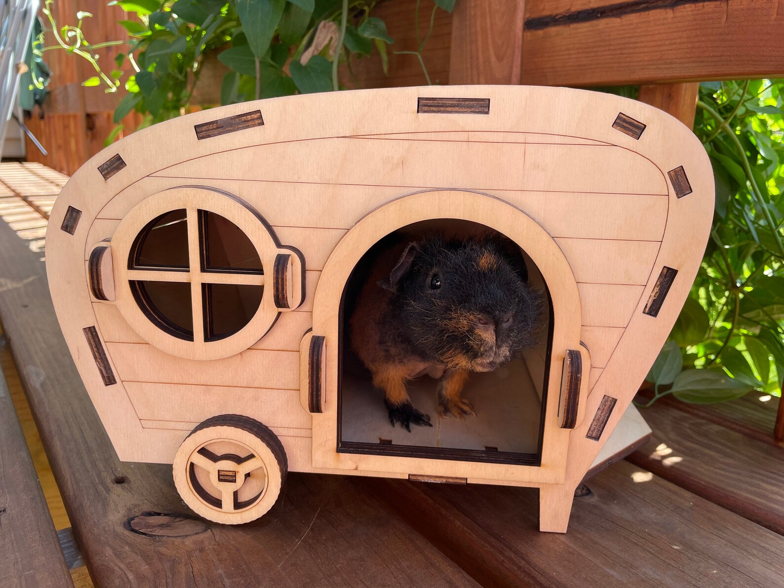 Guinea Pig Camper Hide Small Animal House Wooden Camper Etsy