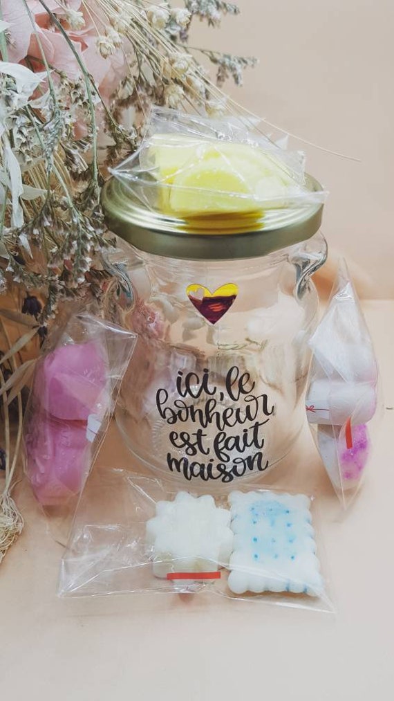 Bocal Personnalisable de Fondants Cire | Parfums Au Choix Pour Brûle Parfum