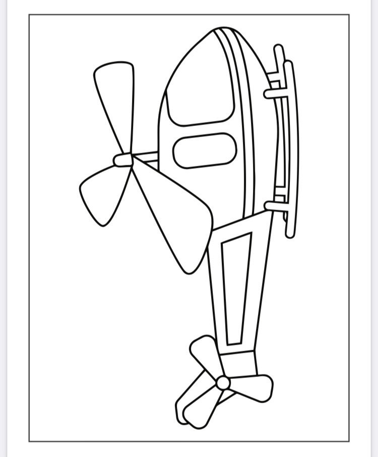 Planes Coloring Pages 19 pages | Etsy