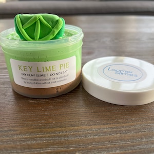 Key Lime Pie Slime - Clay DIY Slime - Lime - Butter Fizz Slime - 7 oz