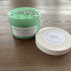 Goal Keeper Soccer Slime - Grass Scent - Jelly Fizz Slime - 7 oz