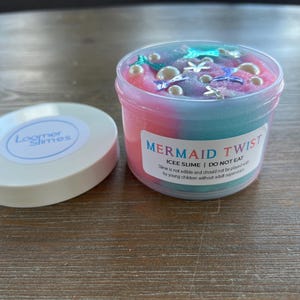 Mermaid Twist Icee Slime - Icee Slime - Ocean Breeze Scented - Pearls - Icee Slime - 7 oz