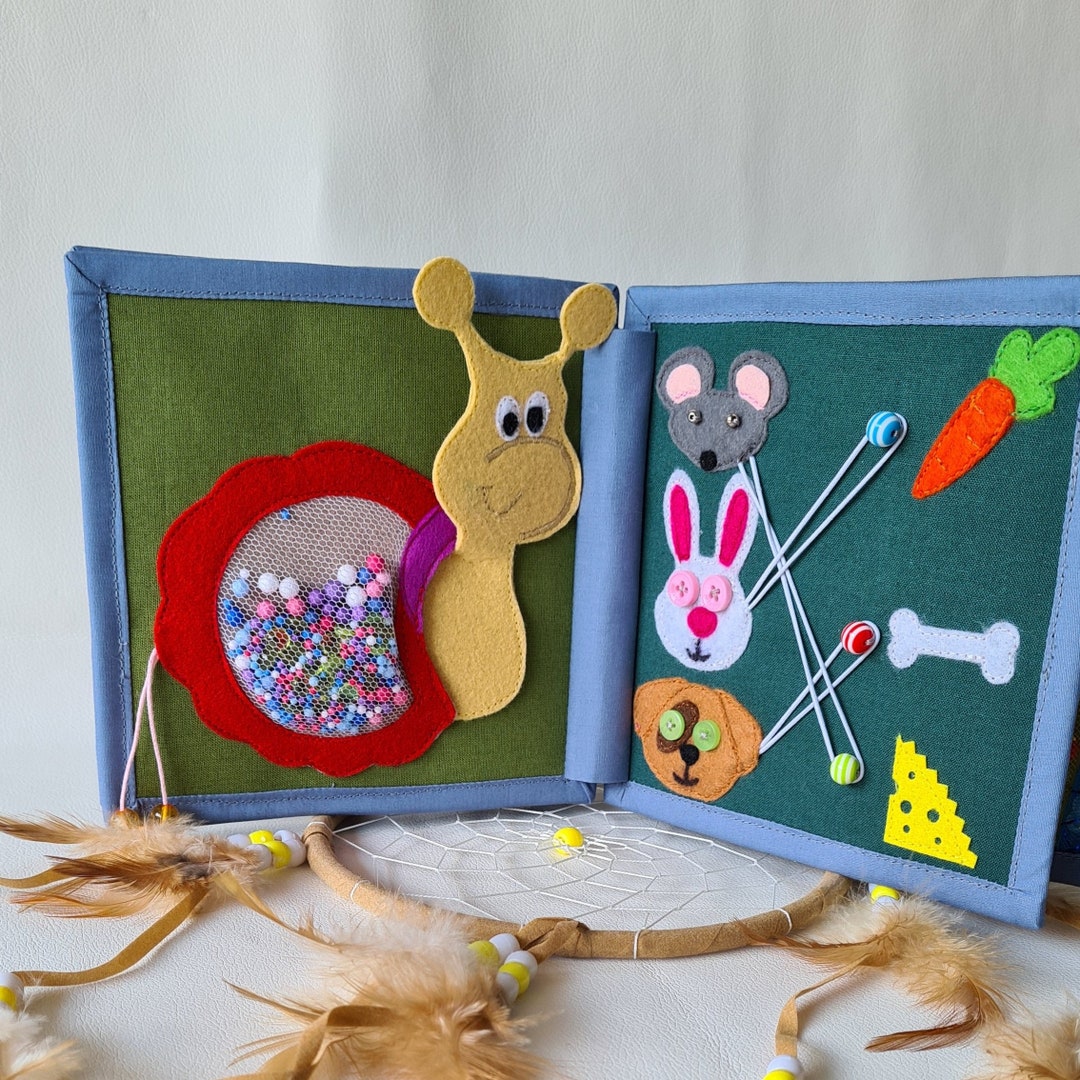 Activity Book Toy Book Sensory Learning Toy Etsy