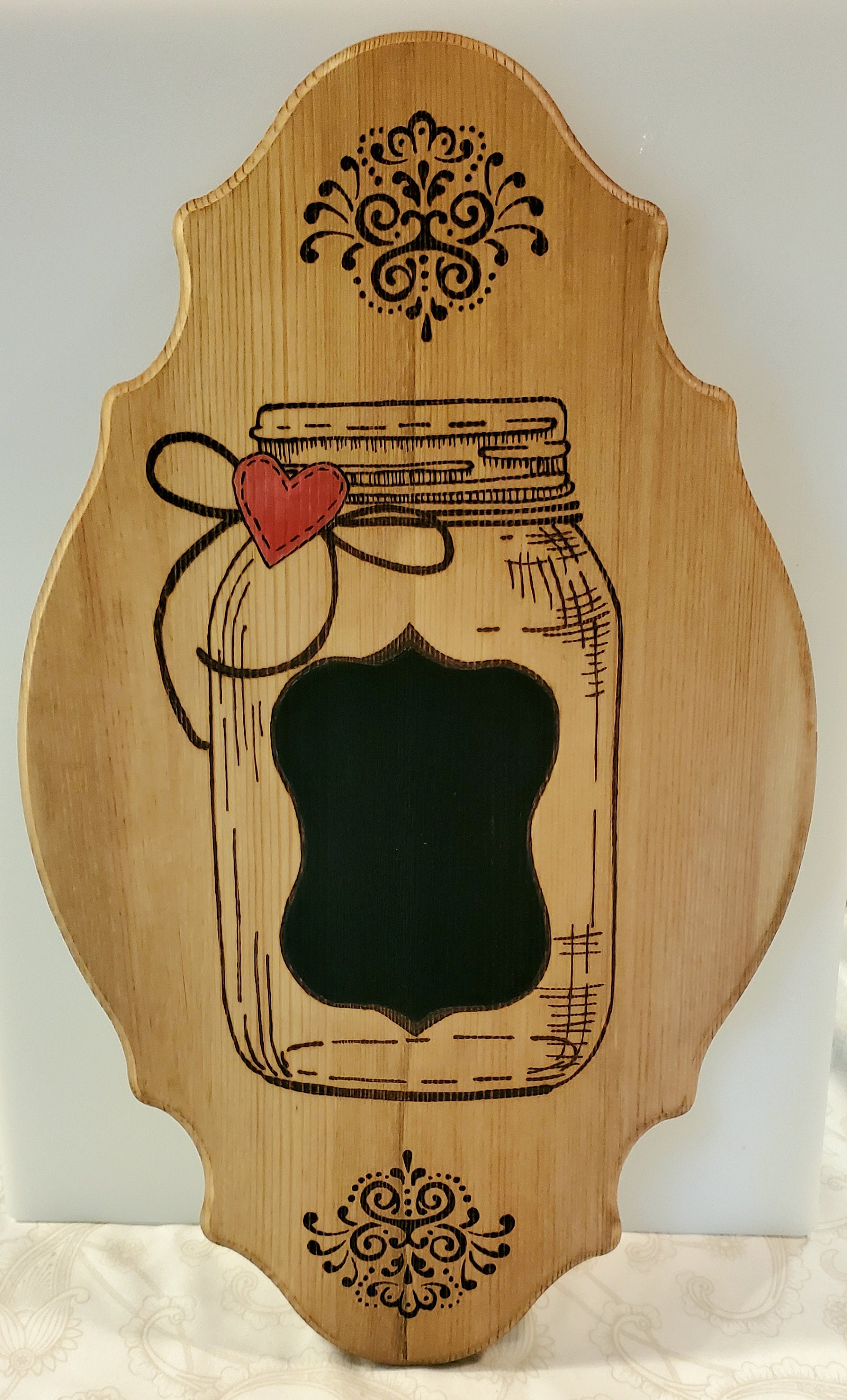 Woodburn Mason Jar Chalkboard Sign Etsy