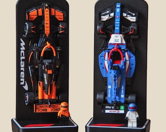 Lego F1 Display Stand for Speed Champions F1 Cars & Minifigure Holder
