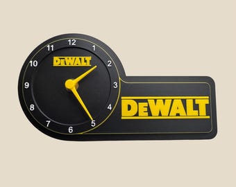 DeWalt Inspired Desk Clock