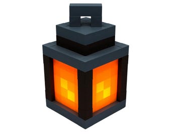 Minecraft Lantern Light | Kids Minecraft Lantern Night Light | Minecraft Night Light | Minecraft Gaming Room Light
