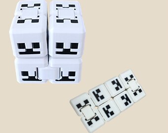 Minecraft Skeleton Infinity Cube | Minecraft Skeleton Fidget Toy | Minecraft Inspired Fidget