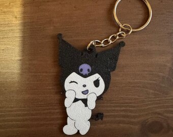 Kuromi Inspired Keyring | Kuromi Keyring