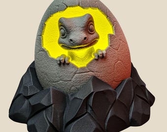 Dino Egg Night Light | Kids Room Decor, USB Powered