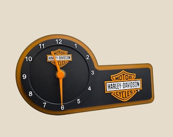 Harley Davidson Inspired Desk Clock