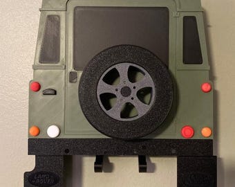 Land Rover Defender Key Holder | Wall Mounted Key Organiser | Land Rover Key Holder | Various Colours
