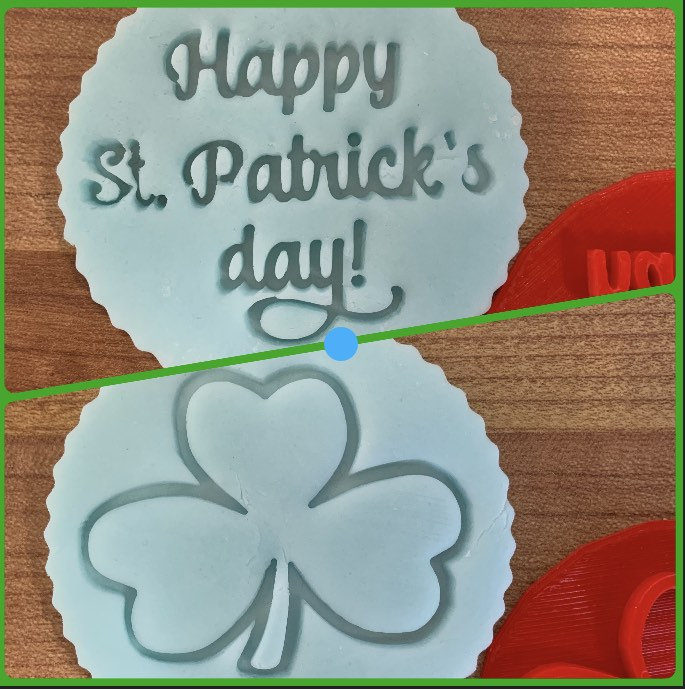 Happy St Patrick's Day Embosser/Stamp for Fondant Icing Cupcake Cake Decoration