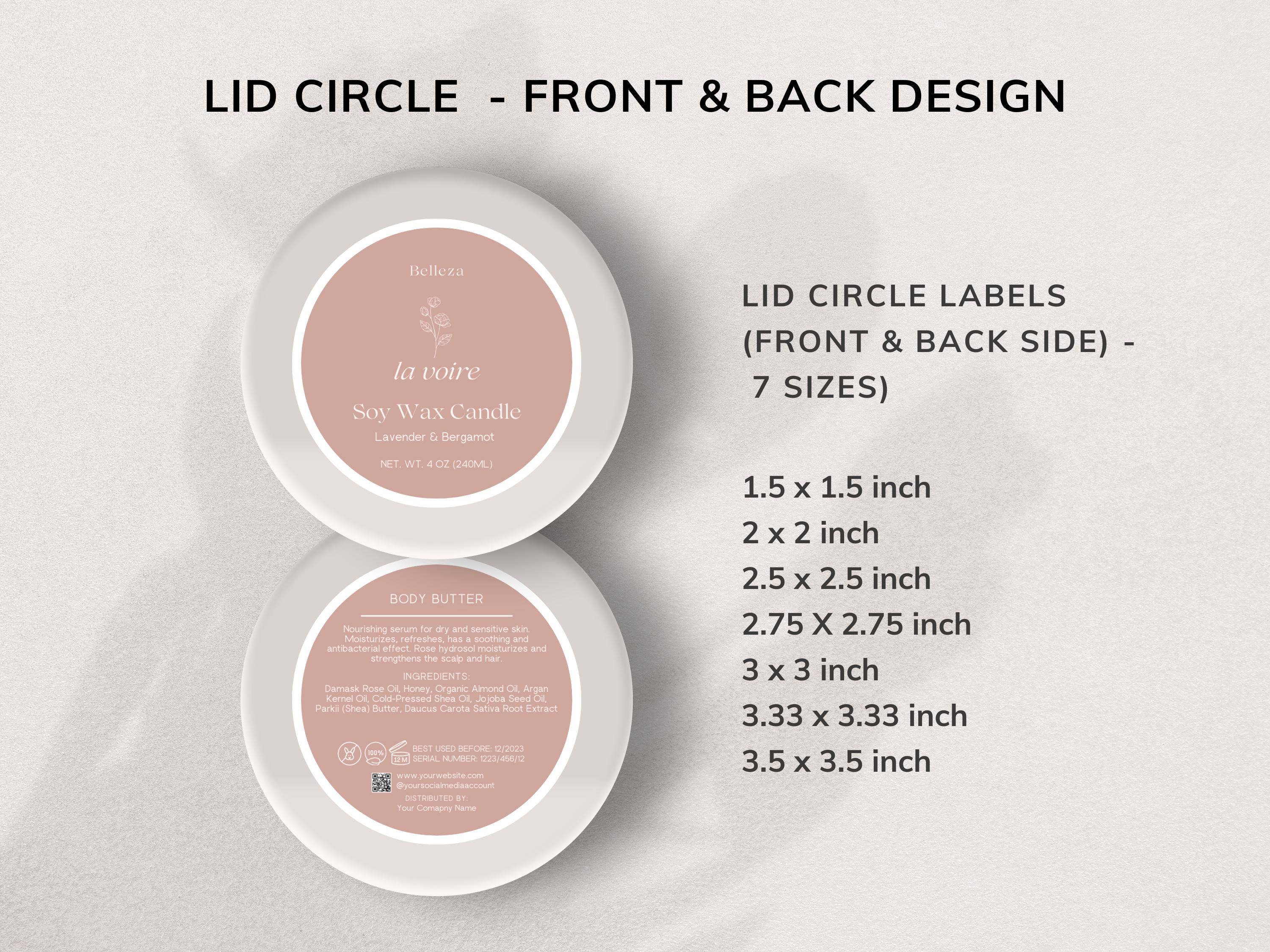 Editable Jar Label Template CANVA Bundle: Boho Wrap Around & Lid Labels ...