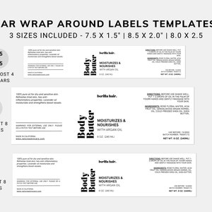 Minimal JAR Label TEMPLATE CANVA, 4 Oz Jar Label, 8 Oz Jar Label ...