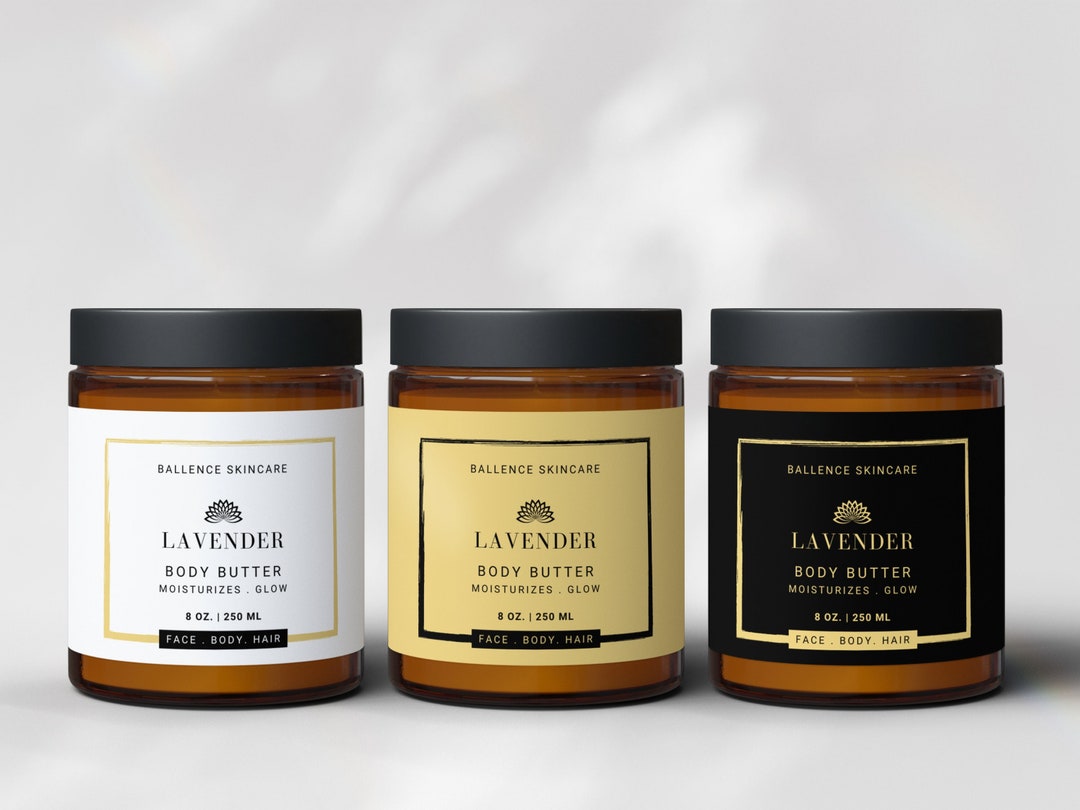 Editable JAR Label TEMPLATE CANVA, 4 Oz Jar Label, 8 Oz Jar Label