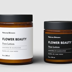 JAR Label TEMPLATE CANVA, 4 Oz Jar Label, 8 Oz Jar Label, Product Jar