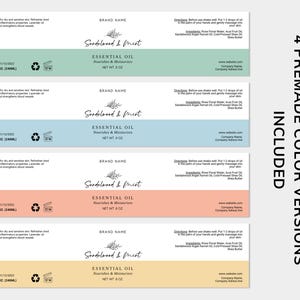 Floral JAR Label TEMPLATE CANVA, 4 Oz and 8 Oz Jar Printable Labels, Skincare Jar Label With Top ...