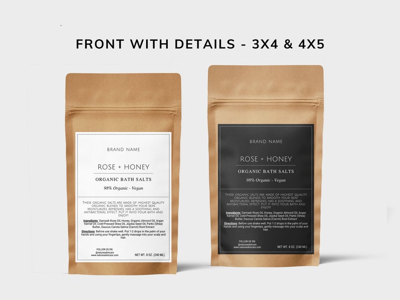 Pouch Label Template Canva Botanical Bath Salt Label 3x4 Etsy Pouch Label Template Canva Botanical Bath Salt Label 3x4 Etsy