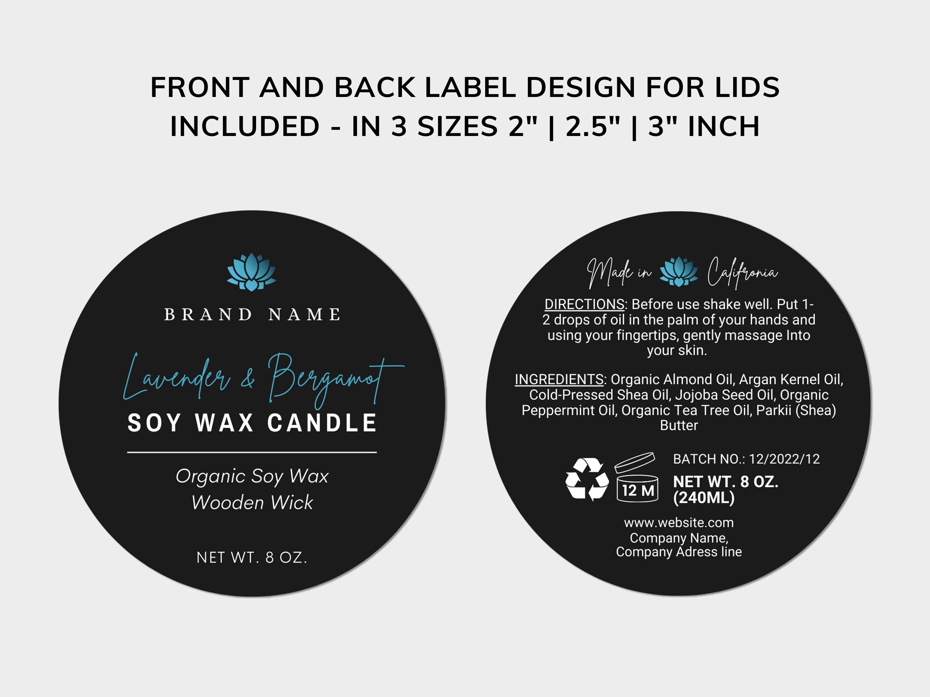 JAR Label TEMPLATE CANVA 4 Oz Jar Label 8 Oz Jar Label Product Jar JAR Label TEMPLATE CANVA 4 Oz Jar Label 8 Oz Jar Label Product Jar