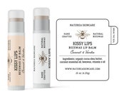 Lip Balm Label Template Canva - Beeswax Lip Balm Label, Bee Lip Balm Label with Safety Seal, Chapstick Tube Label, Apothecary Label - 36B