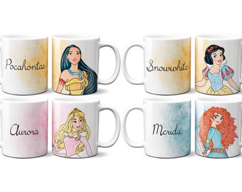 Snow White Disney Character Printed Mug Cartoon Coffee Kids Birthday New Gift 35 