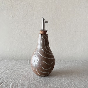 Contour Lines on a Topographic Clay Bottle